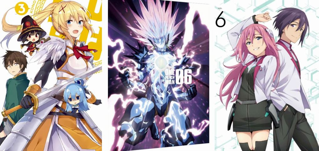 KonoSuba 3 - One Punch-Man 6 - The Asterisk War 6 KonoSuba 3 One Punch 6 Asterisk 6
